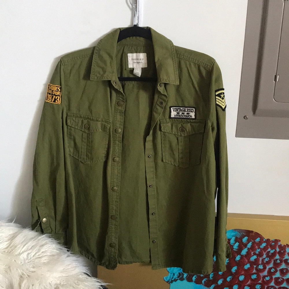green jacket
